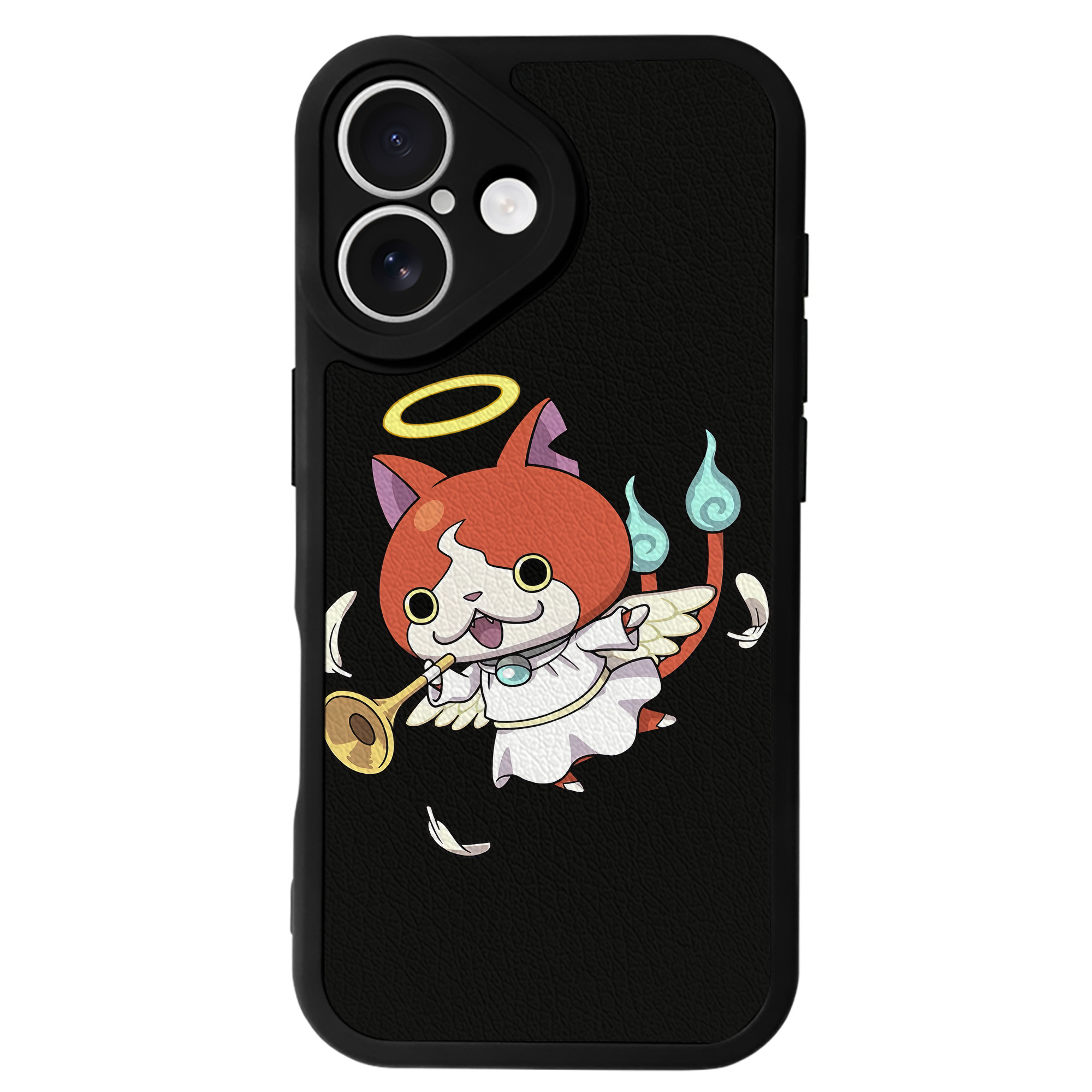 （画像用） 妖怪ウォッチ Yo-kai Watch 【iPhone 16シリーズ対応】シリコンスマホケース（レザー調） 材質：シリコン
